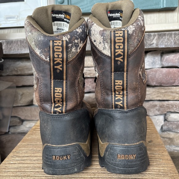 Rocky Boots Men 9M Camouflage Waterproof V Hunting Combat Thinsulate Ultra 400gr - Picture 4 of 12